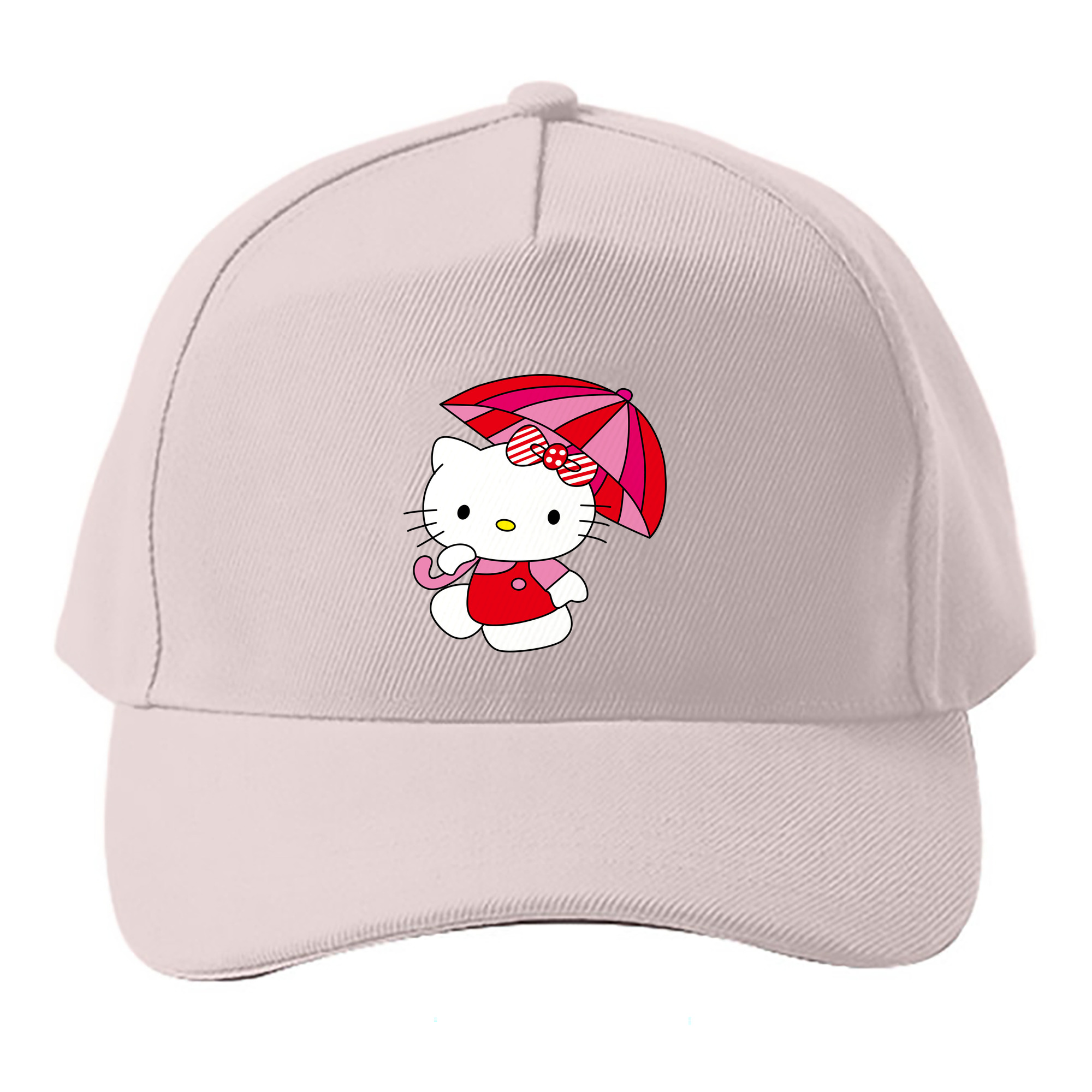 （画像用） Hello Kitty ハローキティ ベースボールキャップ 綿100％ 男女兼用 帽子 スポーツ